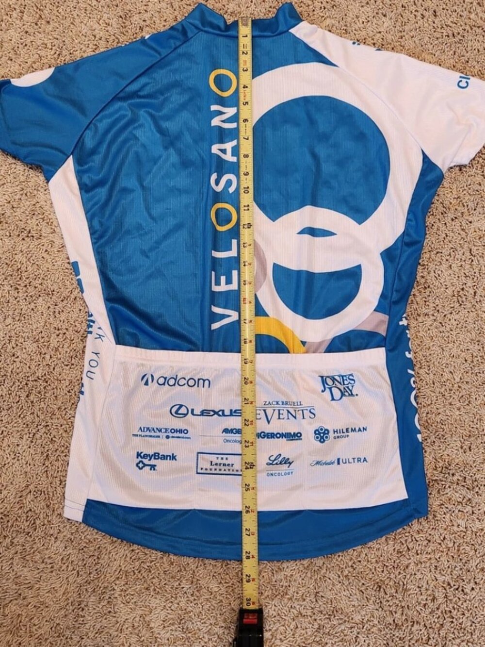 Primal Women XL VeloSano Cleveland Clinic Cycling Jersey Sport Cut Ohio NOS 2020 - Picture 12 of 16